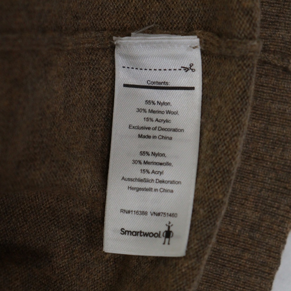 Smartwool Sparwood Sweater Pullover Crewneck Merino Wool Blend Brown Men XL EUC - Picture 3 of 8